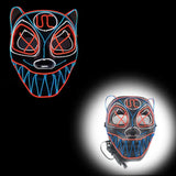 Masque Halloween LED Néon
