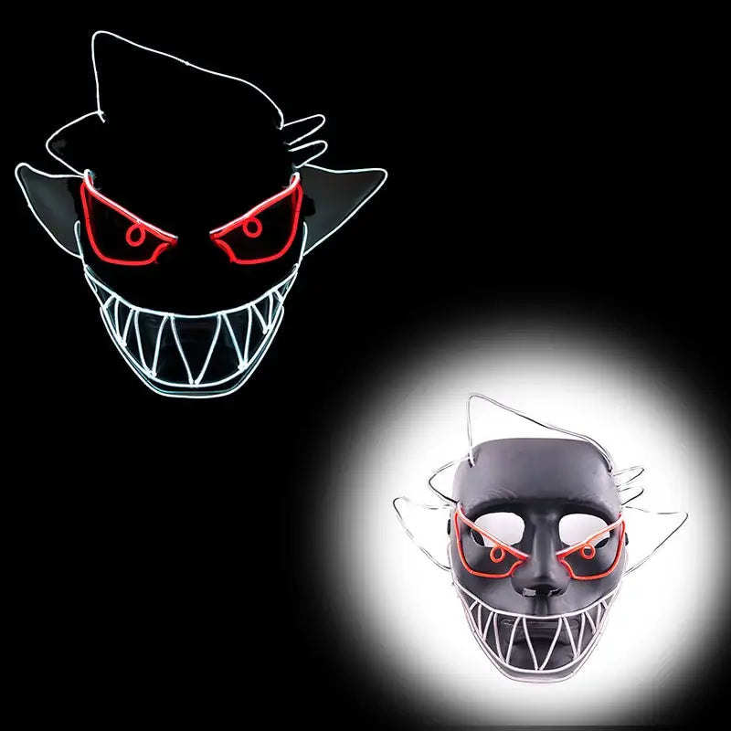 Masque Halloween LED Néon