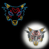 Masque Halloween LED Néon