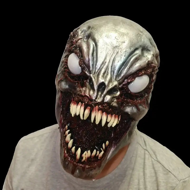 Masque Horreur Démon Yeux Blanc