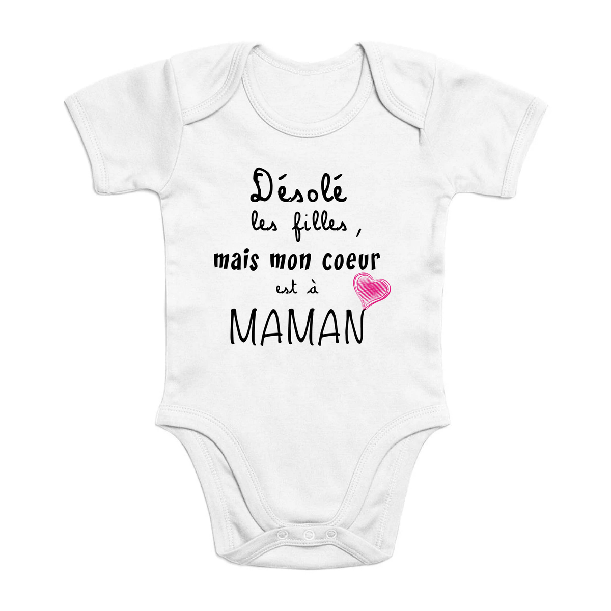 Body - Mon coeur est à Maman - 100% Coton Bio