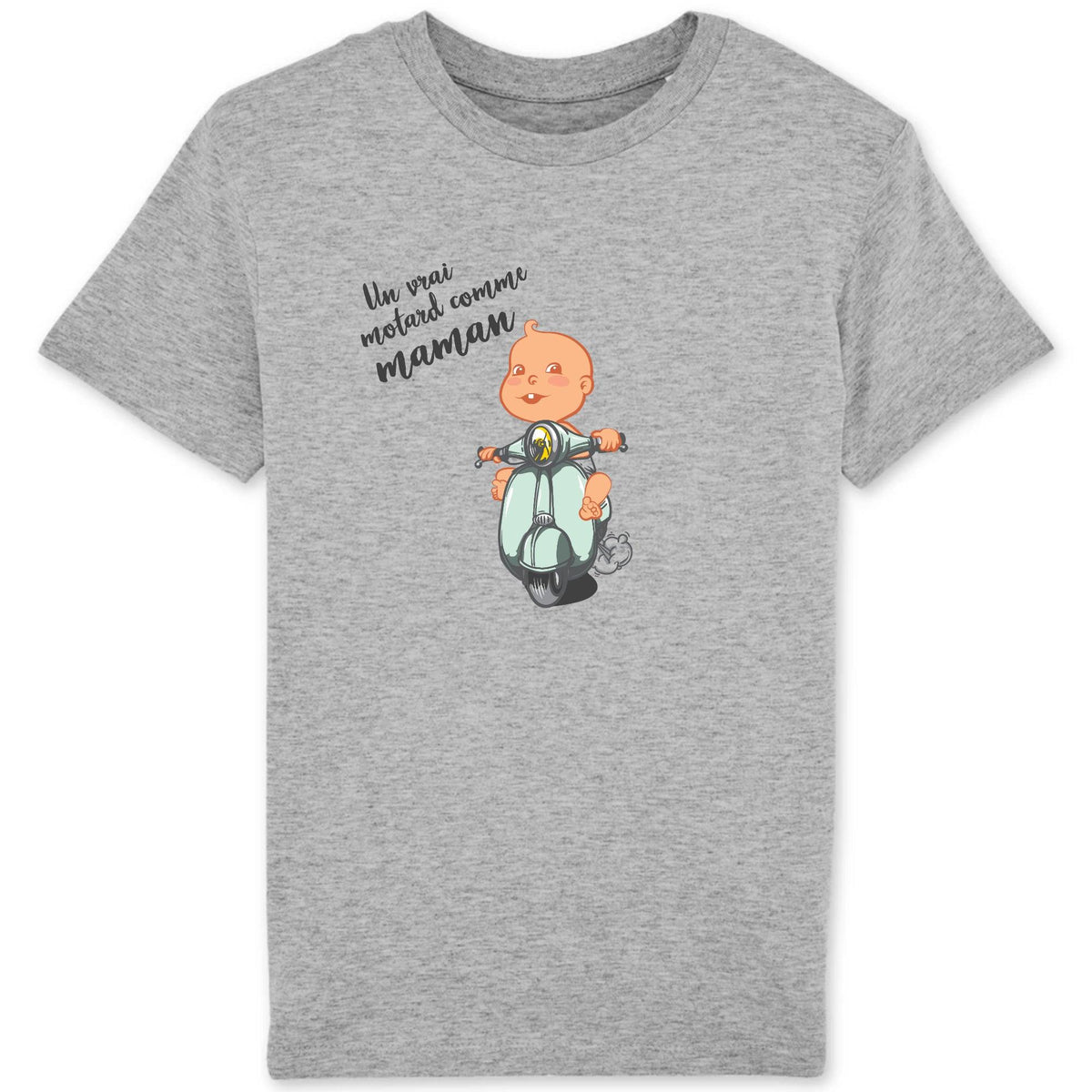 T-shirt enfant 100% Bio - Motard comme maman