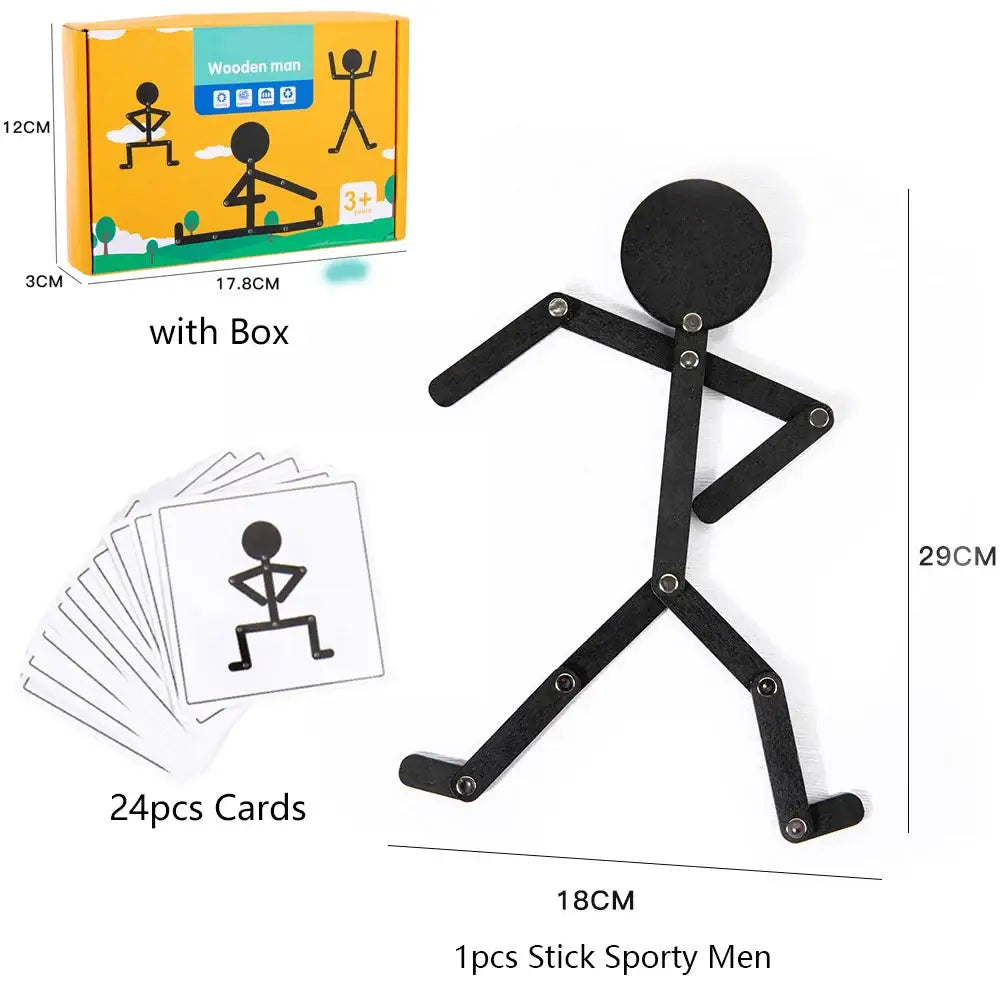 Montessori jeux Bonhomme Articulé