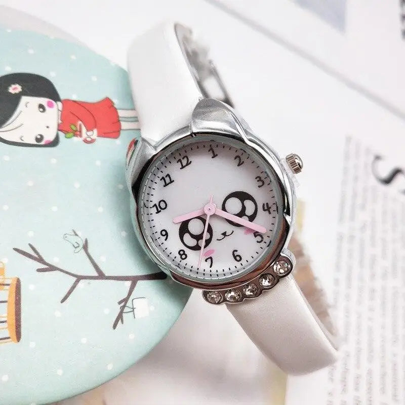 Montre-bracelet Quartz Chat Kawaii pour enfant