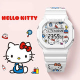 Montre Digitale Blanche Hello Kitty Waterproof