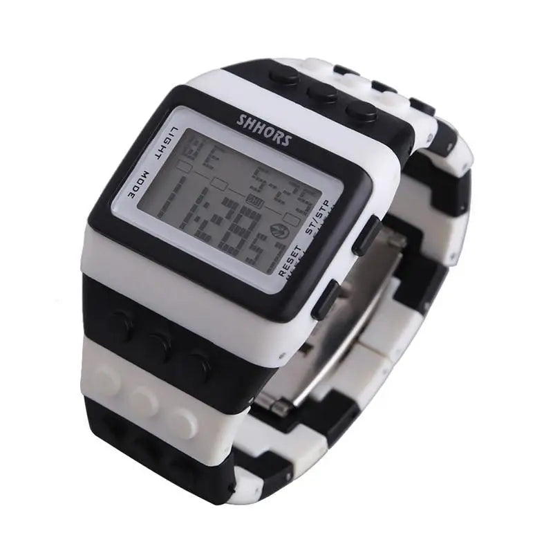 Montre Digitale LED briques de construction