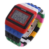 Montre Digitale LED briques de construction