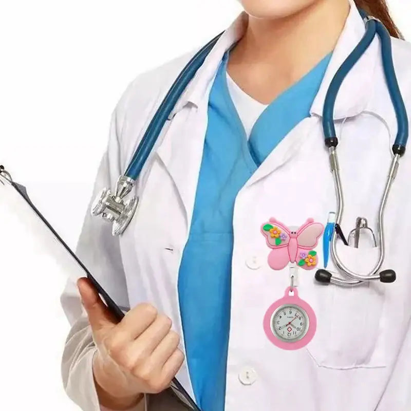 Montres de poche en caoutchouc souple pour infirmières