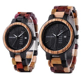 Montres Quartz en bois pour couple