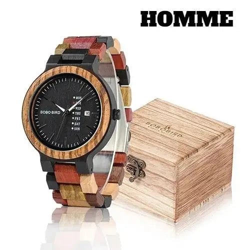 Montres Quartz en bois pour couple