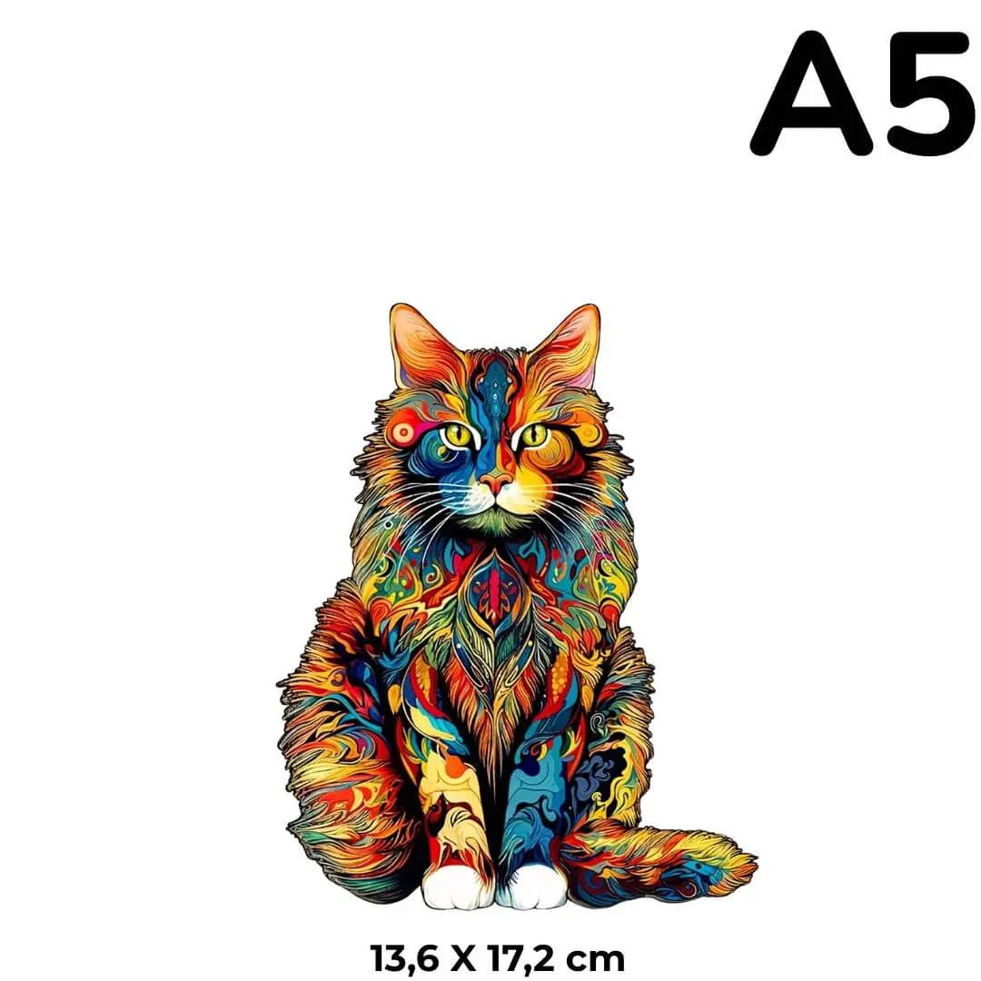 Puzzle en Bois Le Chat Mystique – Mysticat