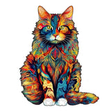 Puzzle en Bois Le Chat Mystique – Mysticat