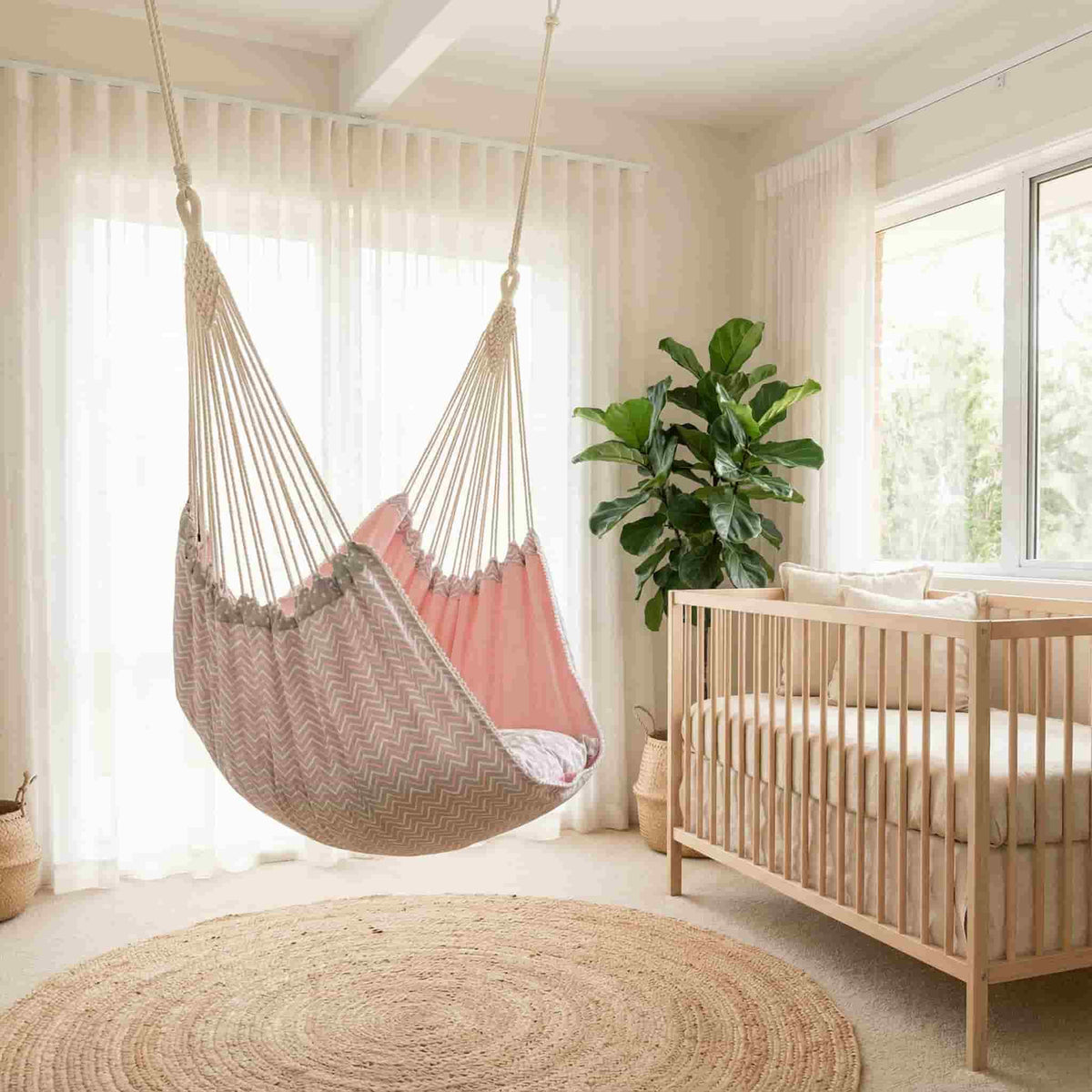 Balancelle Hamac Macramé Bébé Nordic Zen (Intérieur/Extérieur)