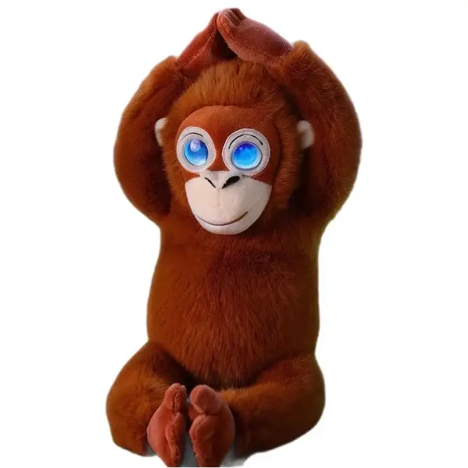 Peluche orang-outan interactive avec IA 40 cm