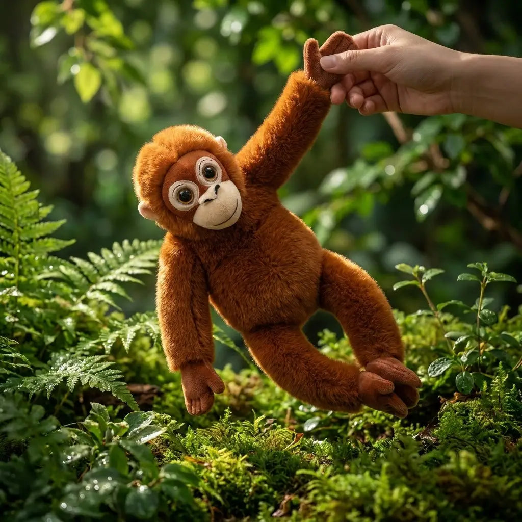 Peluche orang-outan interactive avec IA 40 cm