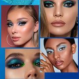 Palette de fards à paupières 9 couleurs bleu