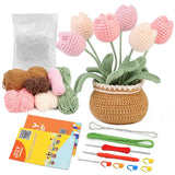 Peluche Crochet Pot de Fleurs