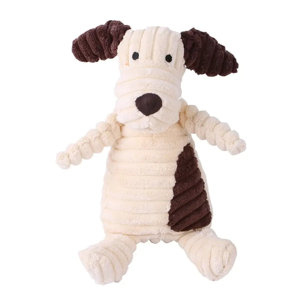 Peluche en velours côtelé pour chiens-ClubdesJouets