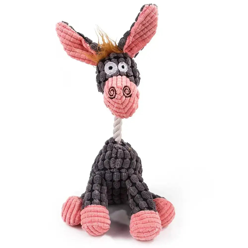 Peluche en velours côtelé pour chiens-ClubdesJouets