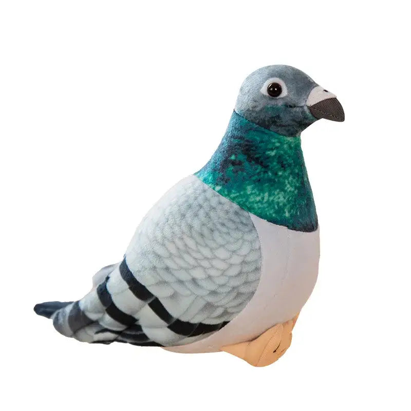 Peluche Pigeon Mignon Gris Bleu
