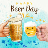 Peluche Verre de bière Positive
