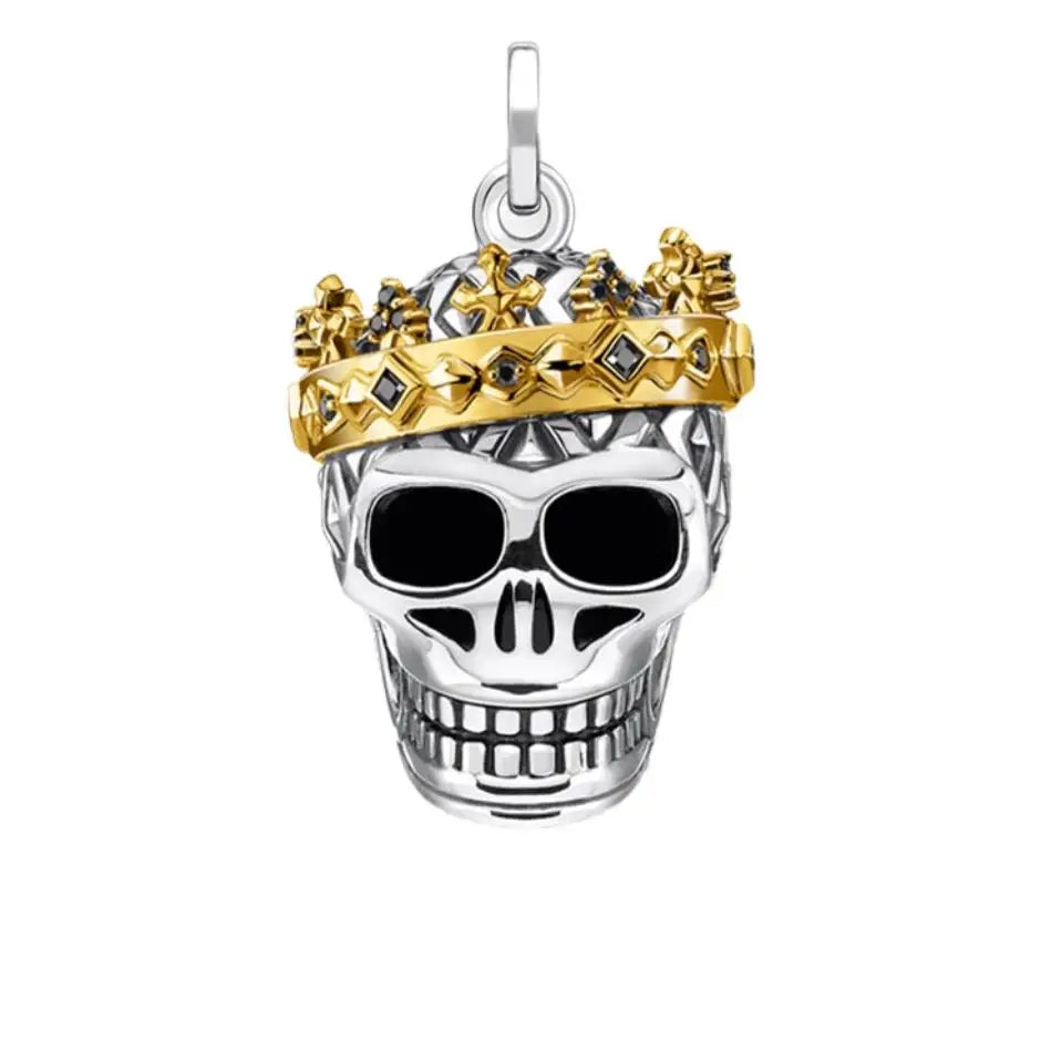 Pendentif Tête de mort Couronnée