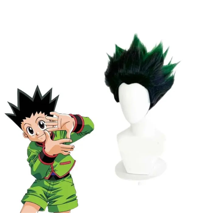 Perruque de Cosplay Gon Freecss Hunter x Hunter