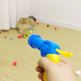 Pistolet lanceur de boule en peluche pour chat-ClubdesJouets