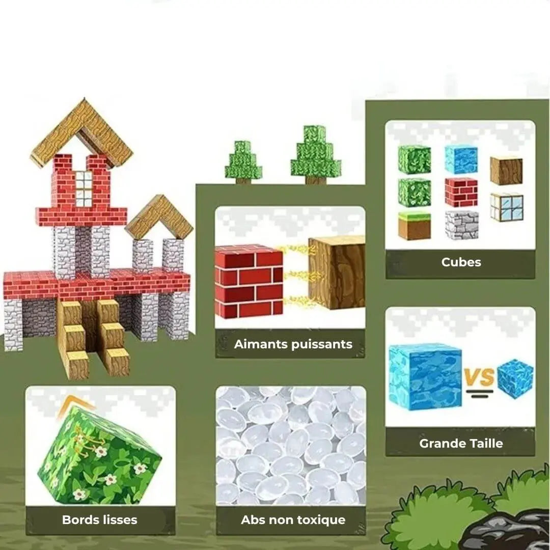 Jeu de construction magnétique – PixelWorld