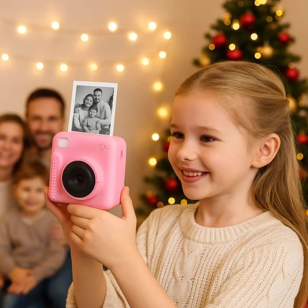 Appareil Photo Enfant – Impression Thermique – PixiPlay Rose