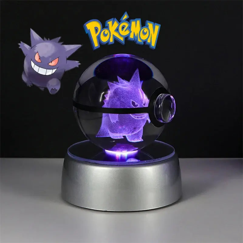 Pokéball lumineuse Boule de crystal Pokémon en 3D