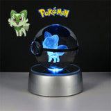 Pokéball lumineuse Boule de crystal Pokémon en 3D