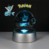 Pokéball lumineuse Boule de crystal Pokémon en 3D