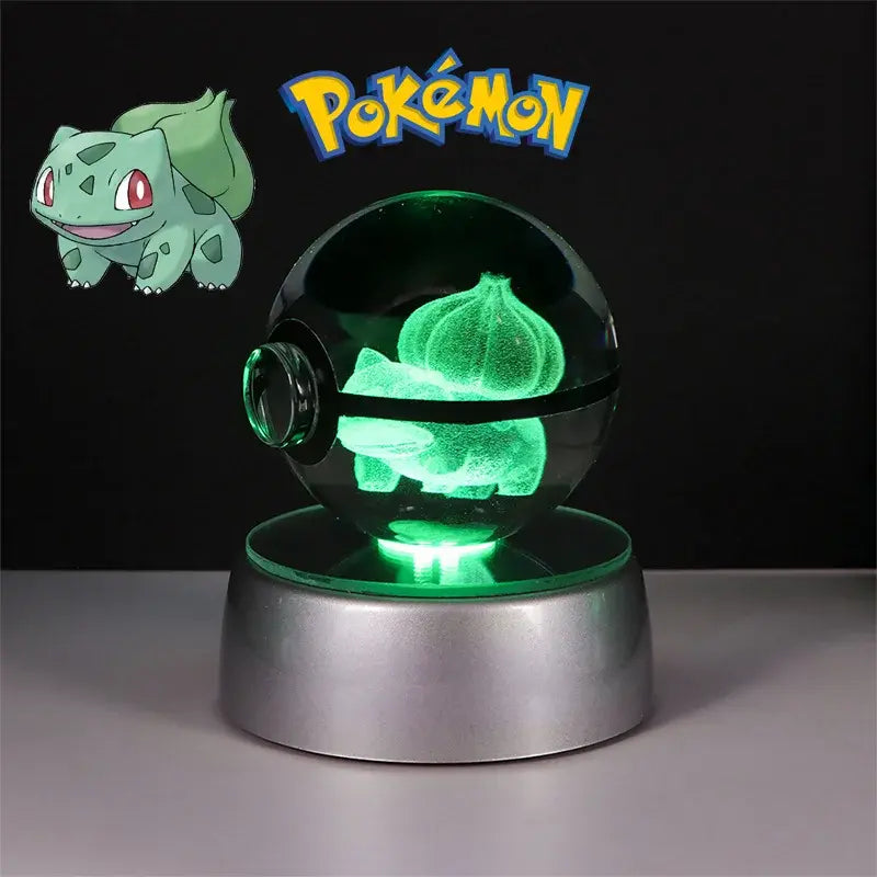 Pokéball lumineuse Boule de crystal Pokémon en 3D