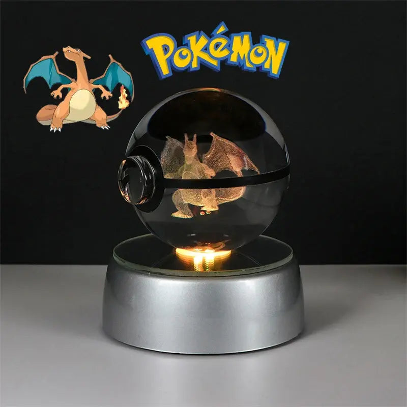 Pokéball lumineuse Boule de crystal Pokémon en 3D