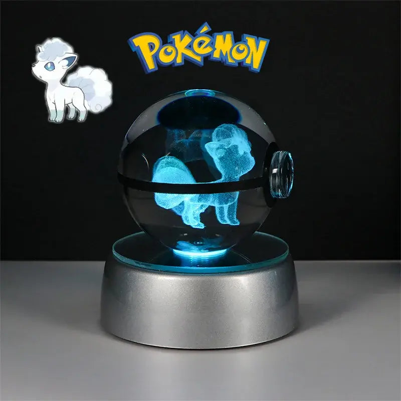 Pokéball lumineuse Boule de crystal Pokémon en 3D