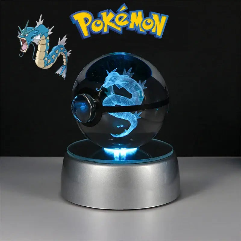 Pokéball lumineuse Boule de crystal Pokémon en 3D
