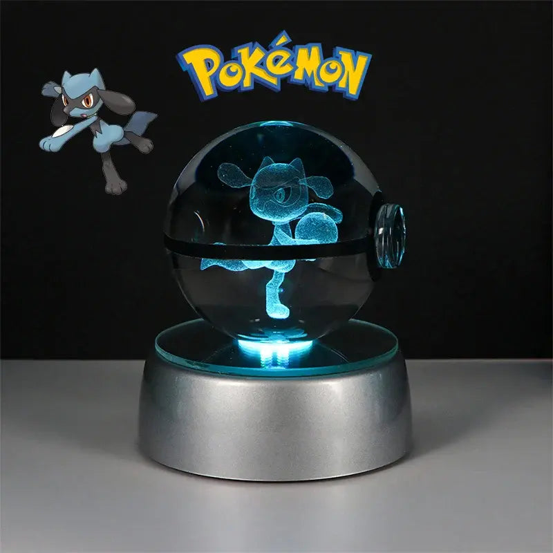 Pokéball lumineuse Boule de crystal Pokémon en 3D