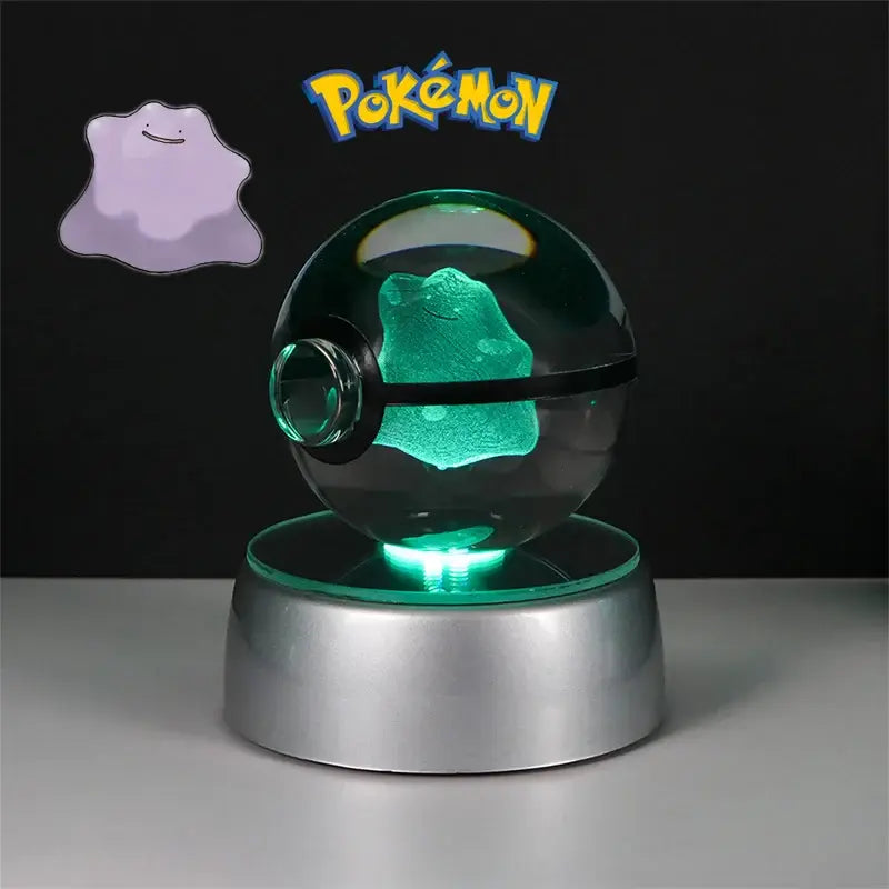 Pokéball lumineuse Boule de crystal Pokémon en 3D