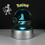 Pokéball lumineuse Boule de crystal Pokémon en 3D