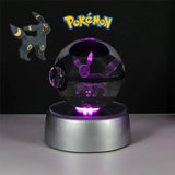 Pokéball lumineuse Boule de crystal Pokémon en 3D