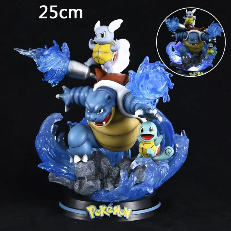 Figurine Pokemon Evolution Carapuce, Carabaffe, Tortank