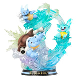 Figurine Pokemon Evolution Carapuce, Carabaffe, Tortank