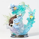 Figurine Pokemon Evolution Carapuce, Carabaffe, Tortank