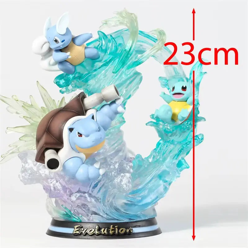 Figurine Pokemon Evolution Carapuce, Carabaffe, Tortank