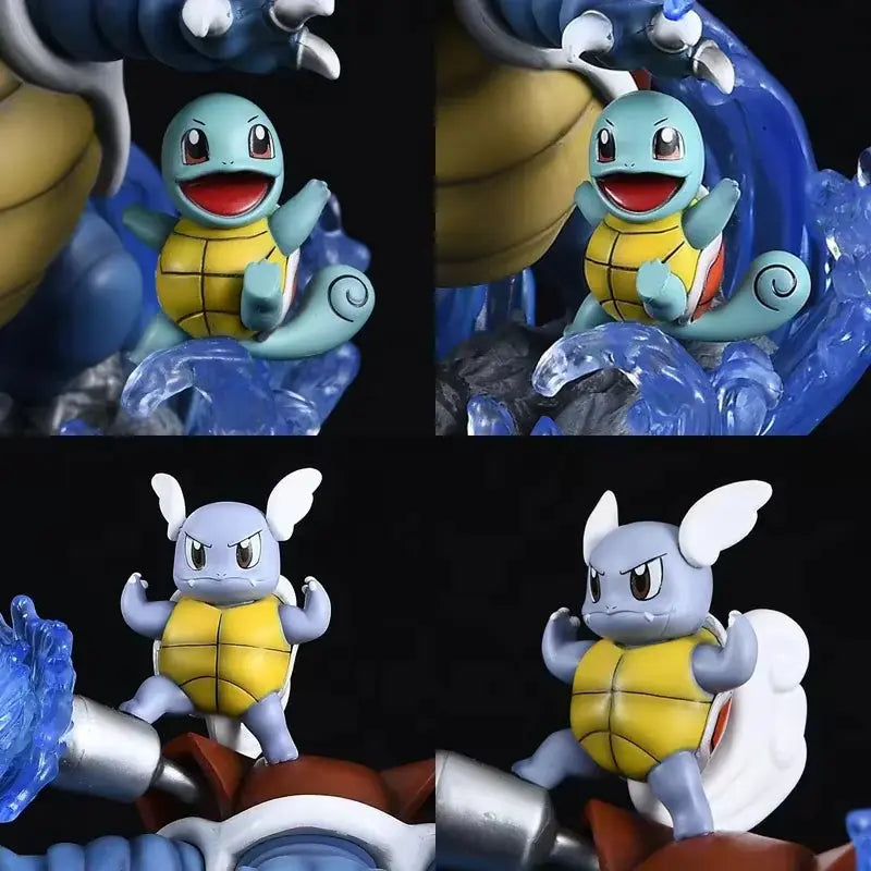 Figurine Pokemon Evolution Carapuce, Carabaffe, Tortank