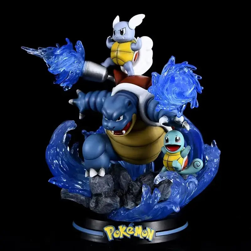 Figurine Pokemon Evolution Carapuce, Carabaffe, Tortank