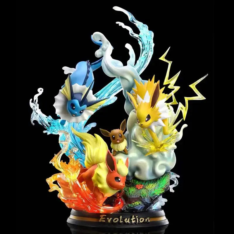 Figurine Pokemon Evolution Evoli, Pyroli, Aquali, Voltali