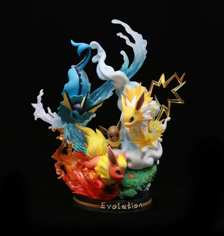 Figurine Pokemon Evolution Evoli, Pyroli, Aquali, Voltali