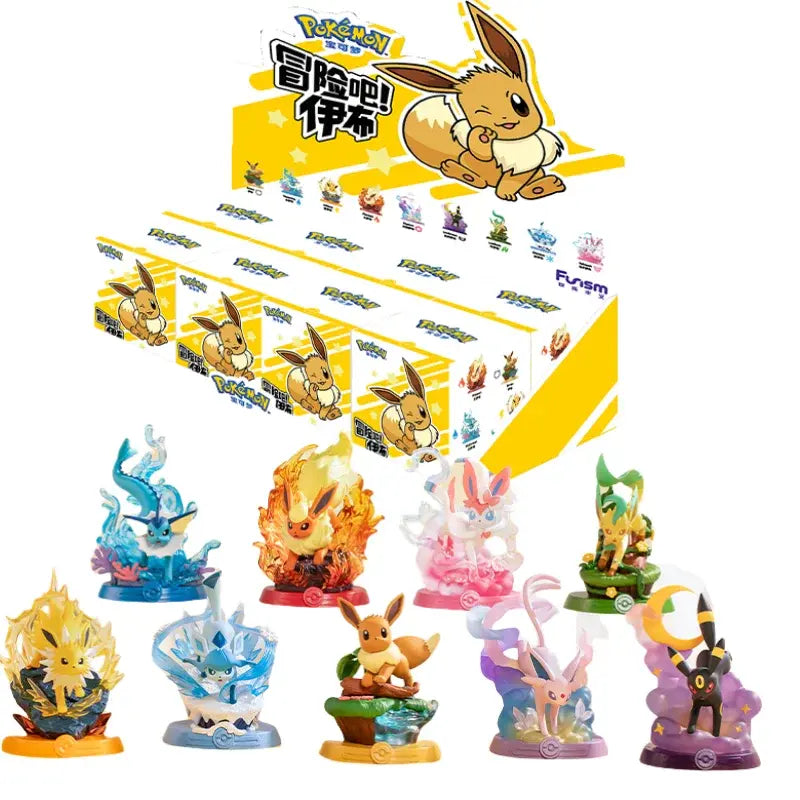 Figurine Pokémon évolution Evoli Pyroli Voltali Mentali